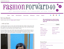 Tablet Screenshot of fashionforward40.com
